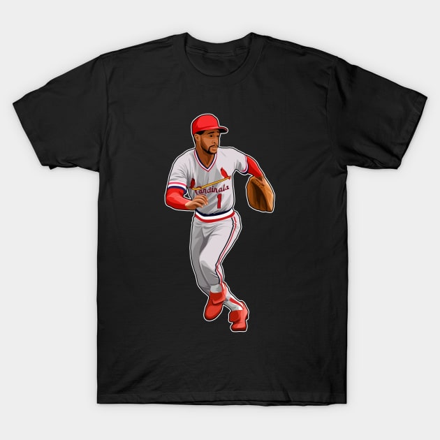 Ozzie Smith Circa 1987 T-Shirt by RunAndGow